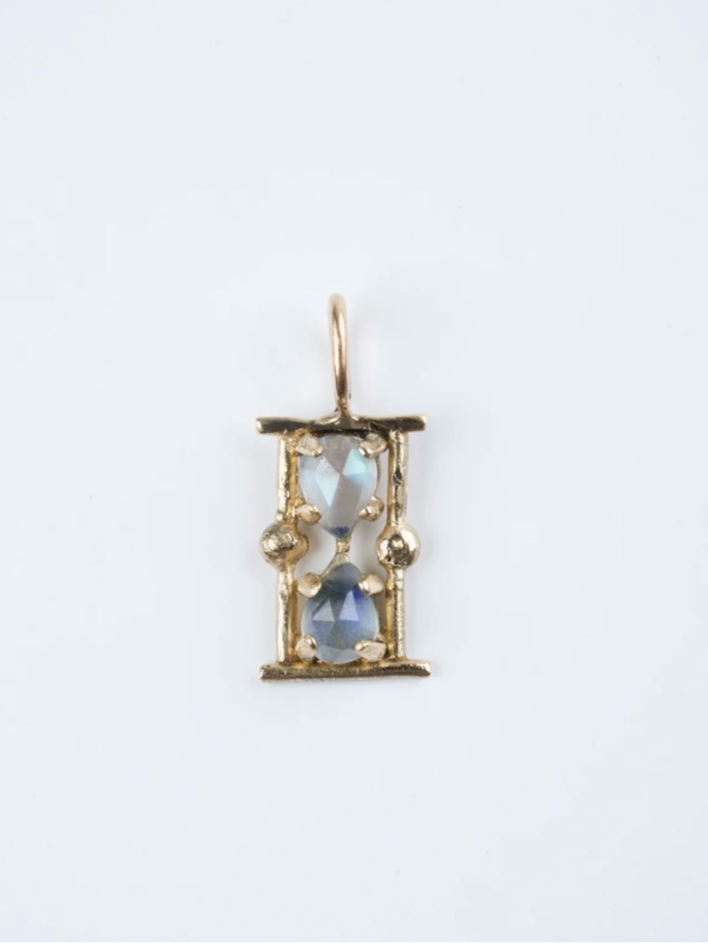 Acanthus Amulet Hourglass Charm, 14K Yellow Gold & Moonstone, $459 in EUC - Picture 4 of 4